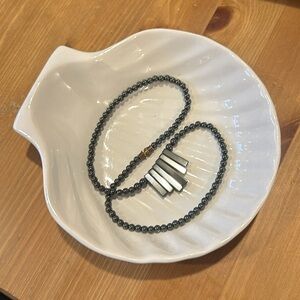 Black Beaded Hematite Necklace